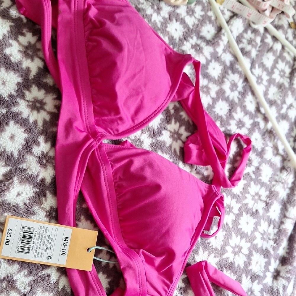 Kona Sol Pink Bikini Top